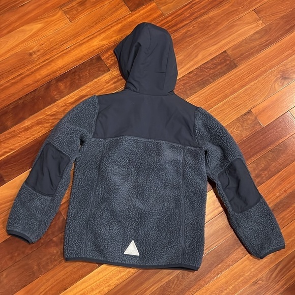 ⭐️ L.L. Bean Kids' Sherpa Fleece Hooded Jacket Size Medium 10-12 - Picture 4 of 6
